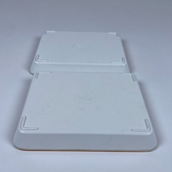 Set of 2 Mebel Melamine Botanical Floral Trays Snack Trinket Made in Italy - Picture 10 of 12